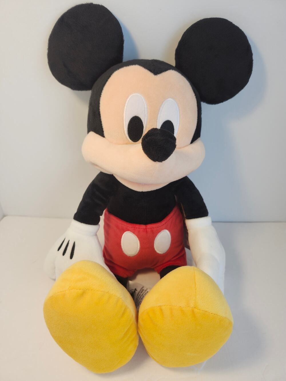 Disney Store Mickey Mouse Plush NWT 18" Stuffed Animal Authentic Red Shorts